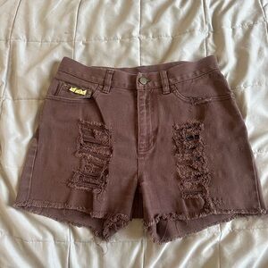Vintage Ralph Lauren espresso brown Jean shorts